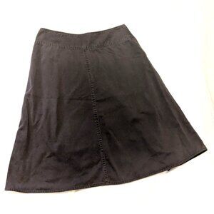 JM Collection Womens Dark Brown A-Line 100% Cotton Skirt Size 10